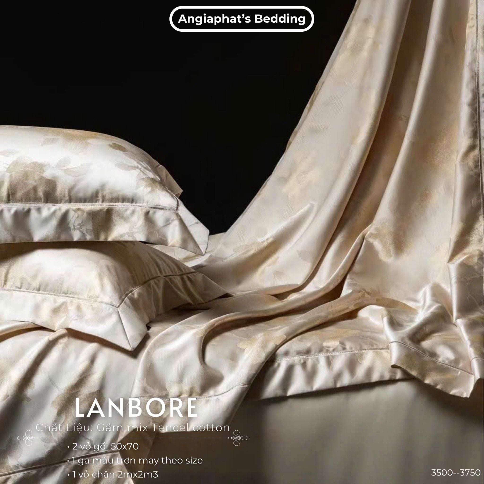  Set Chăn Ga Gấm Tencel - Vương Giả 4 