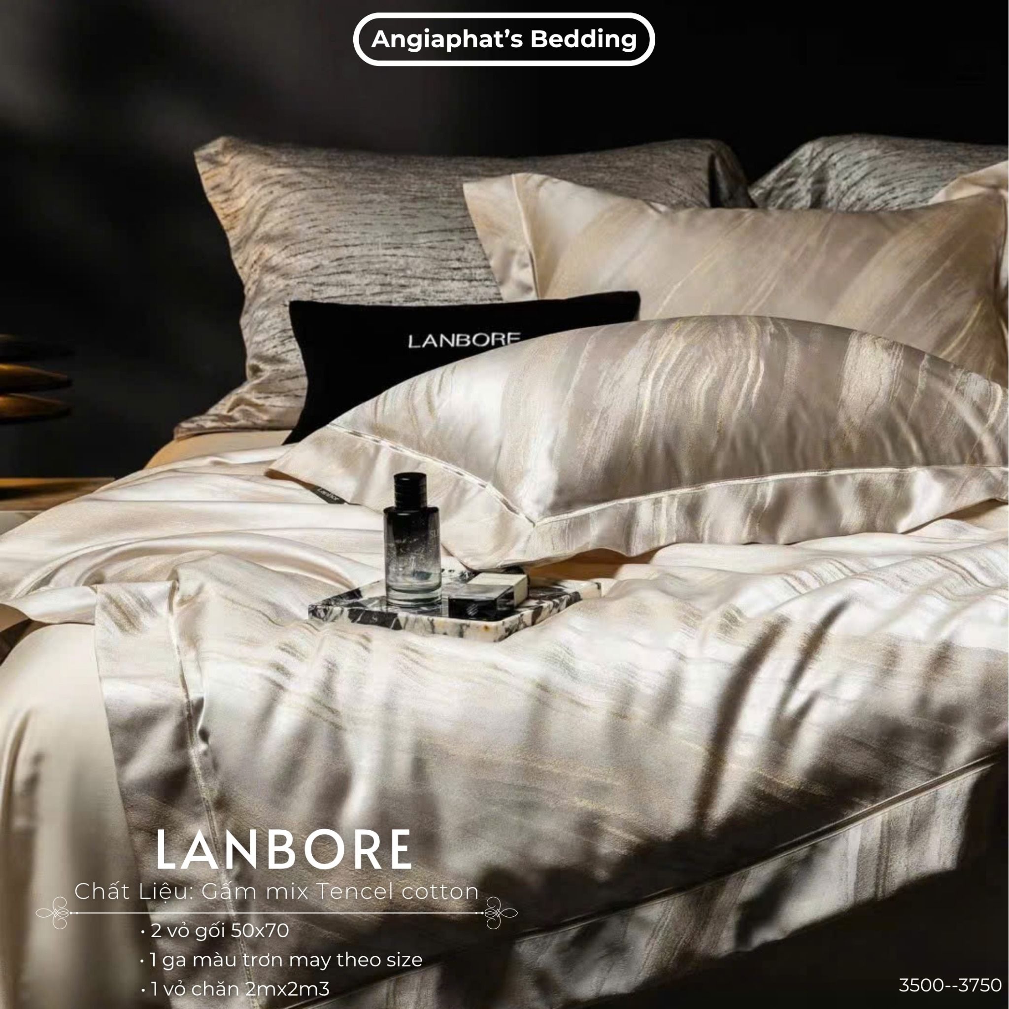  Set Chăn Ga Gấm Tencel - Vương Giả 5 