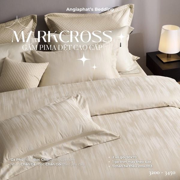  Set Chăn Ga Markcross - Gấm Pima 4 