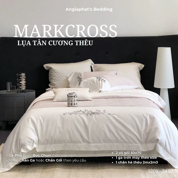  Set Chăn Ga Markcross - Lụa Pima Tân Cương 3 