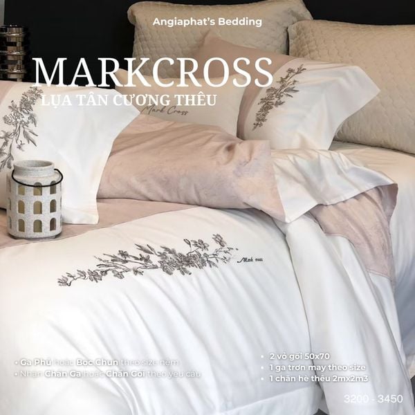  Set Chăn Ga Markcross - Lụa Pima Tân Cương 3 