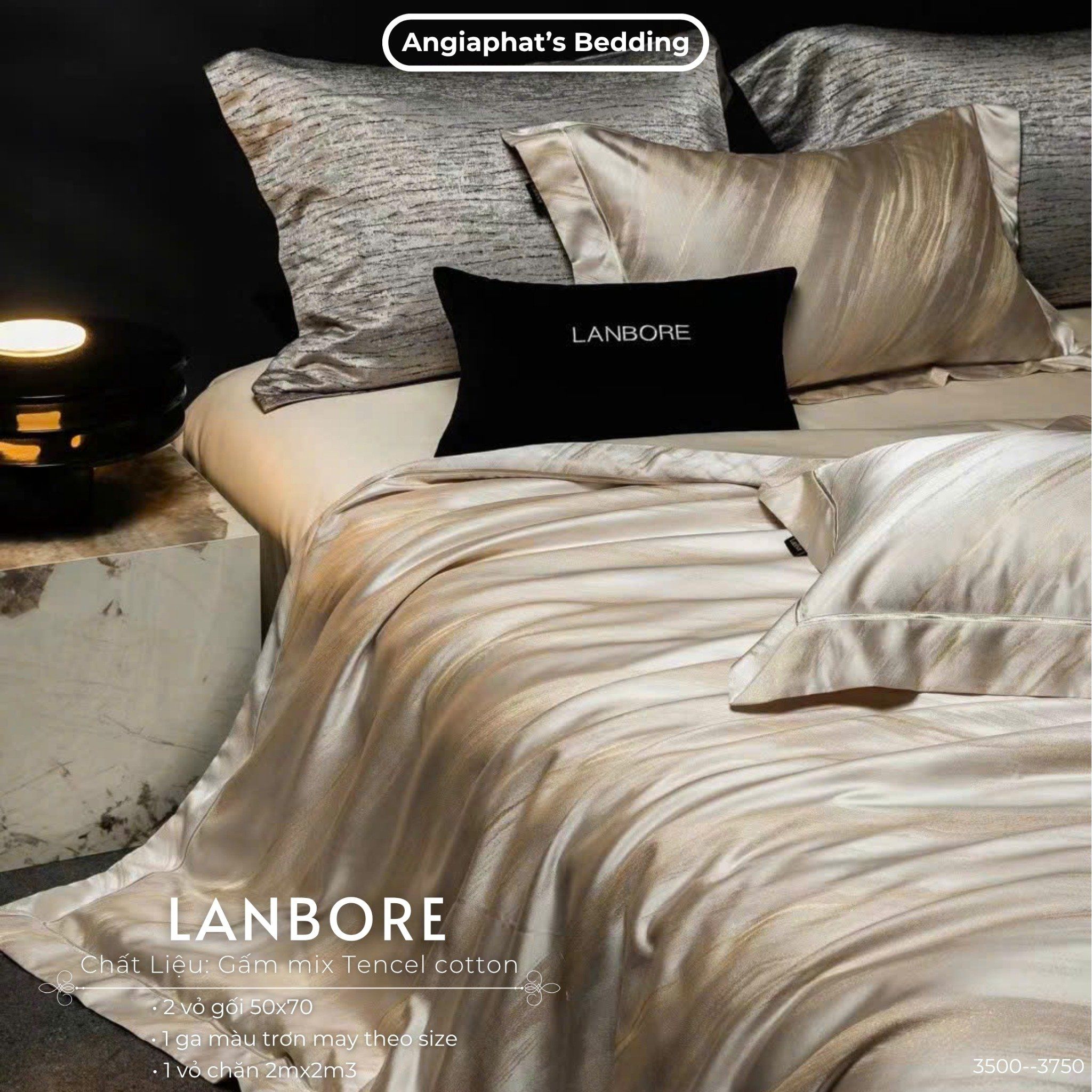  Set Chăn Ga Gấm Tencel - Vương Giả 5 