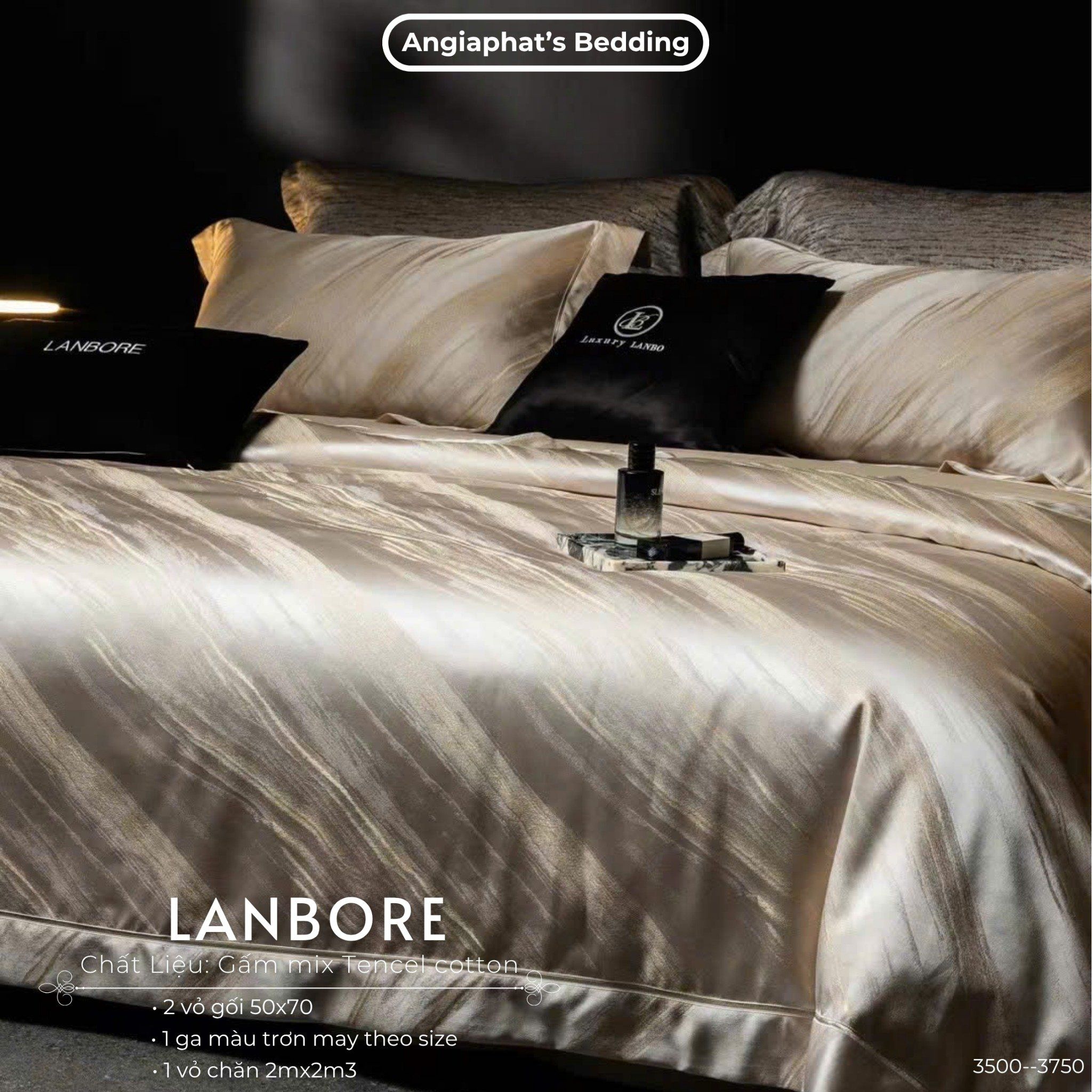  Set Chăn Ga Gấm Tencel - Vương Giả 5 