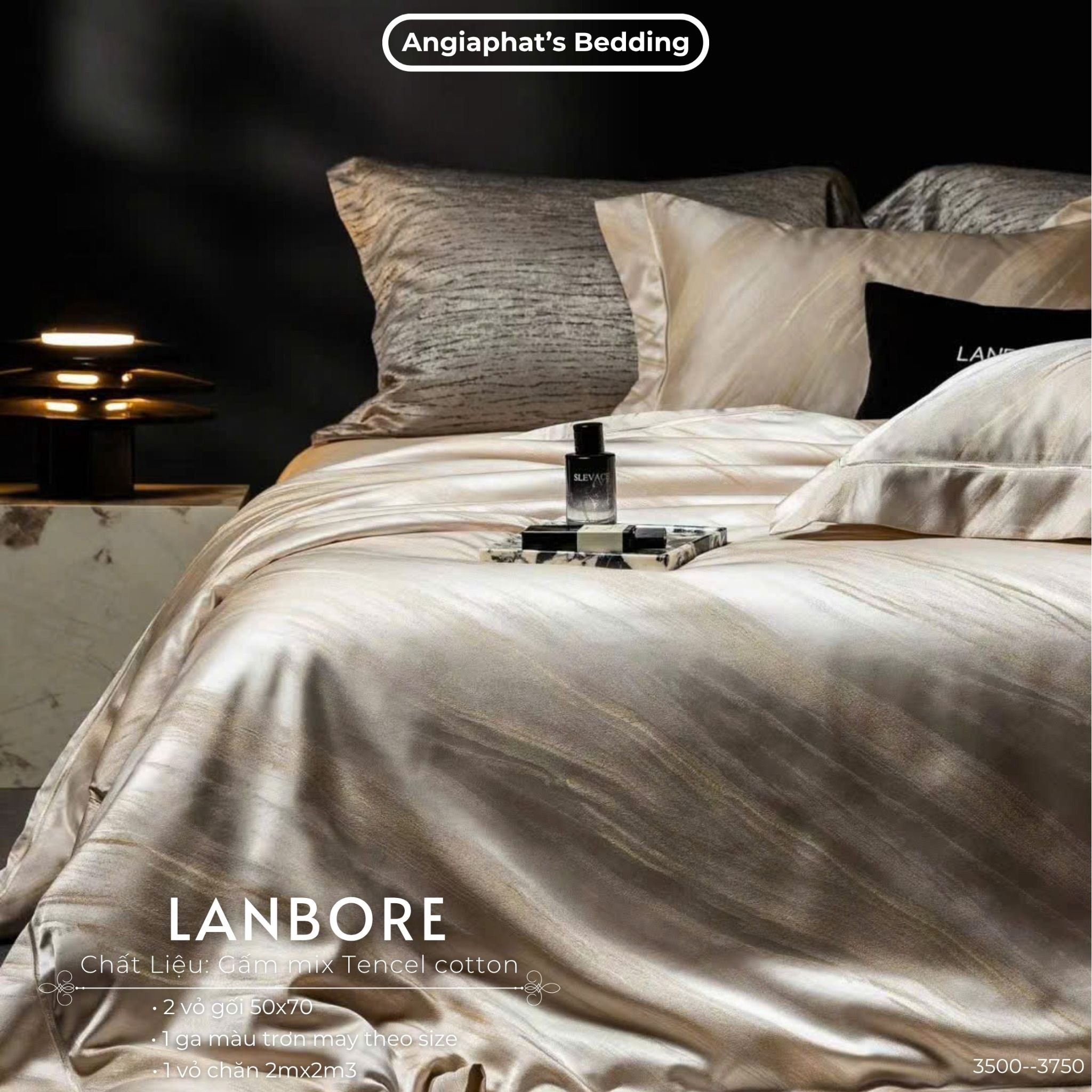  Set Chăn Ga Gấm Tencel - Vương Giả 5 