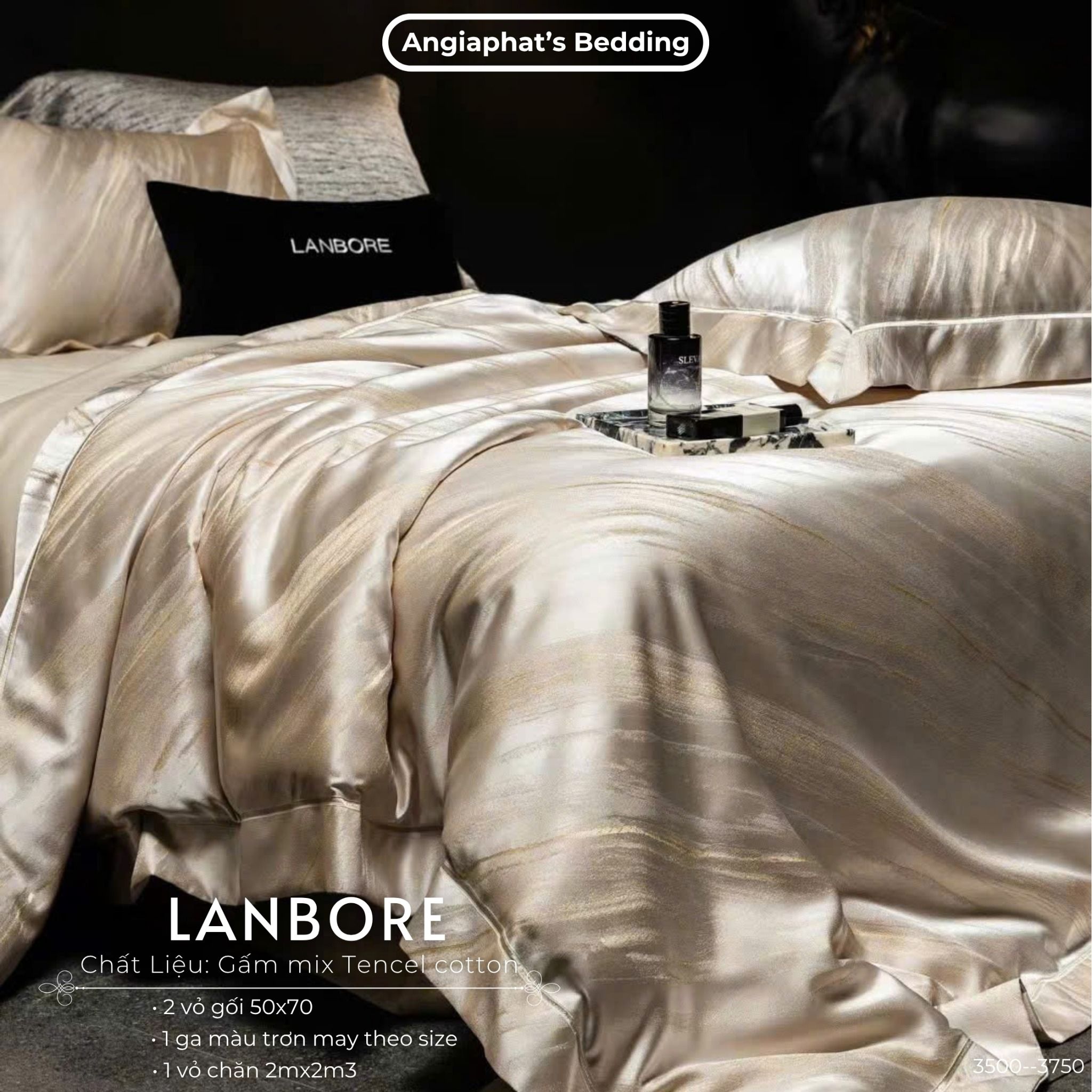  Set Chăn Ga Gấm Tencel - Vương Giả 5 