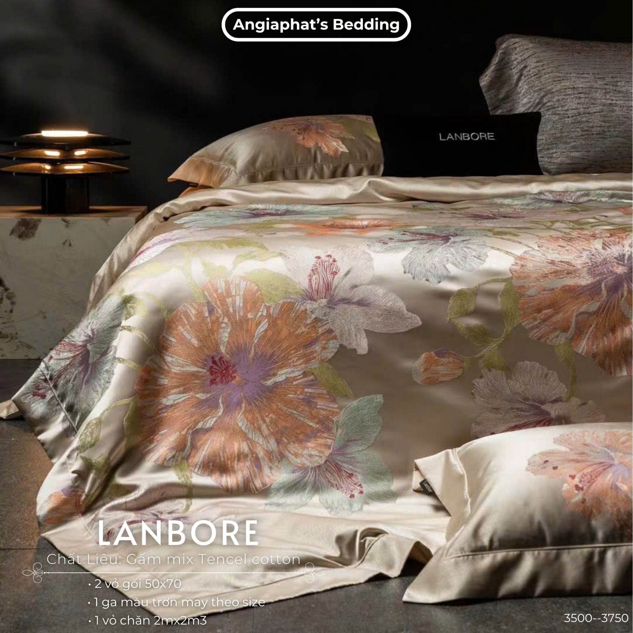  Set Chăn Ga Gấm Tencel - Vương Giả 1 