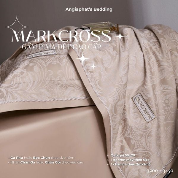  Set Chăn Ga Markcross - Gấm Pima 5 