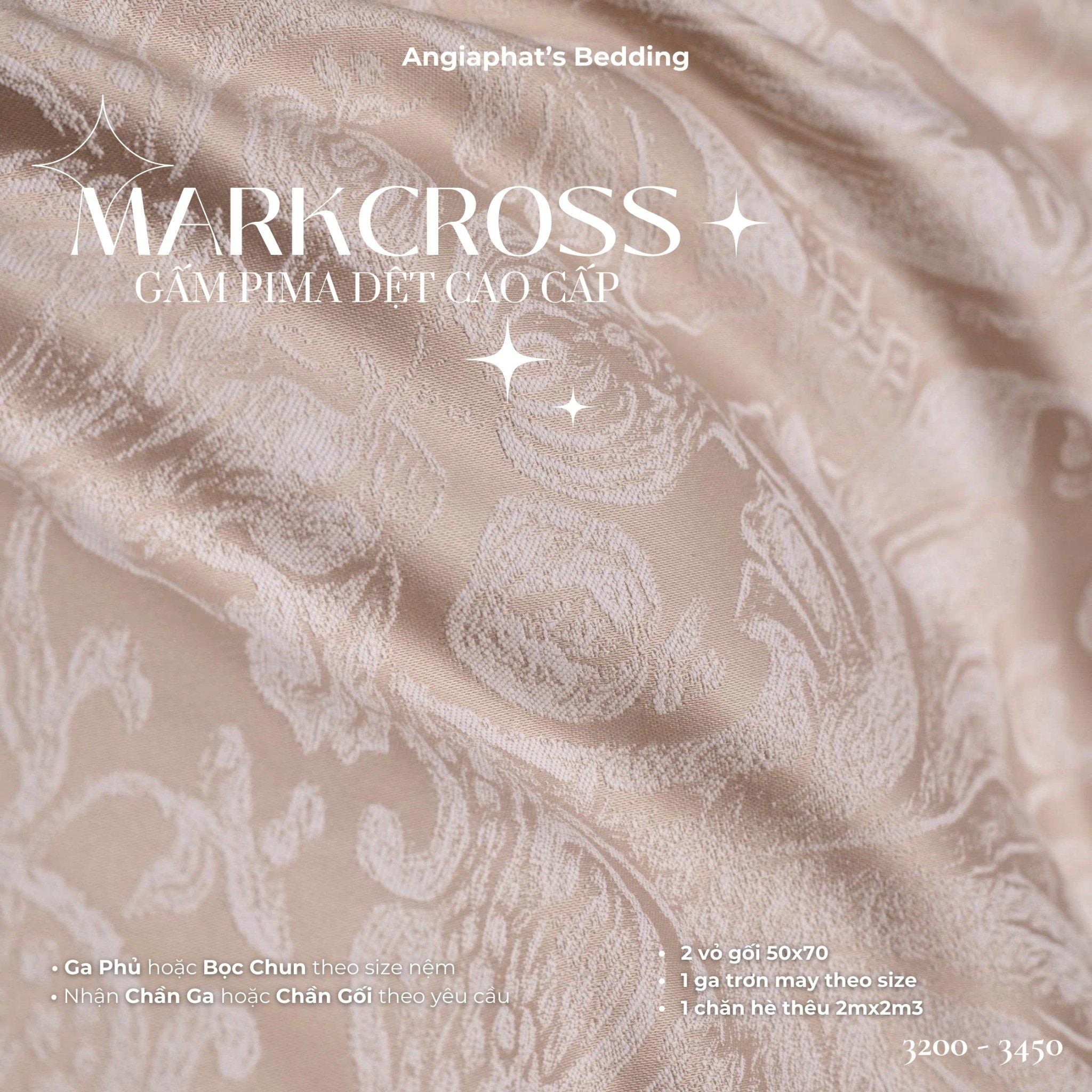  Set Chăn Ga Markcross - Gấm Pima 5 