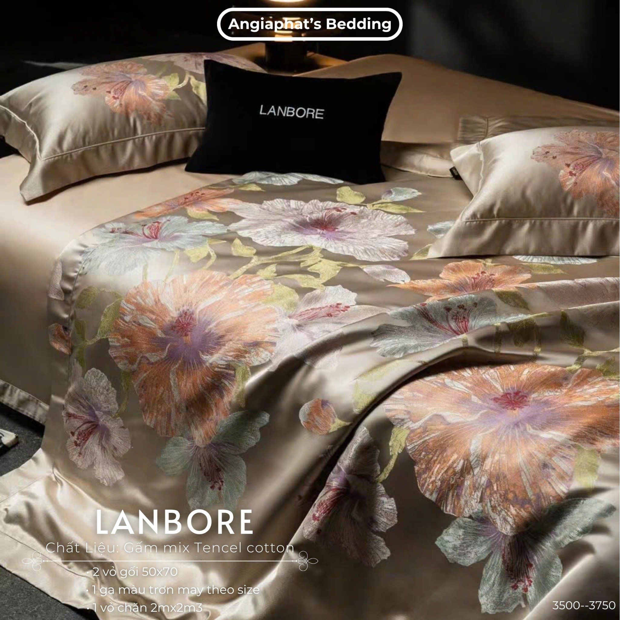  Set Chăn Ga Gấm Tencel - Vương Giả 1 