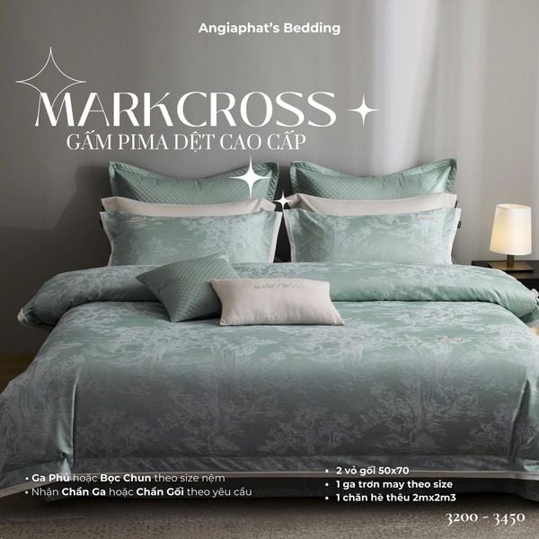  Set Chăn Ga Markcross - Gấm Pima 1 