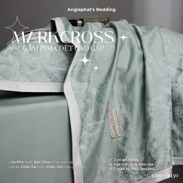  Set Chăn Ga Markcross - Gấm Pima 1 