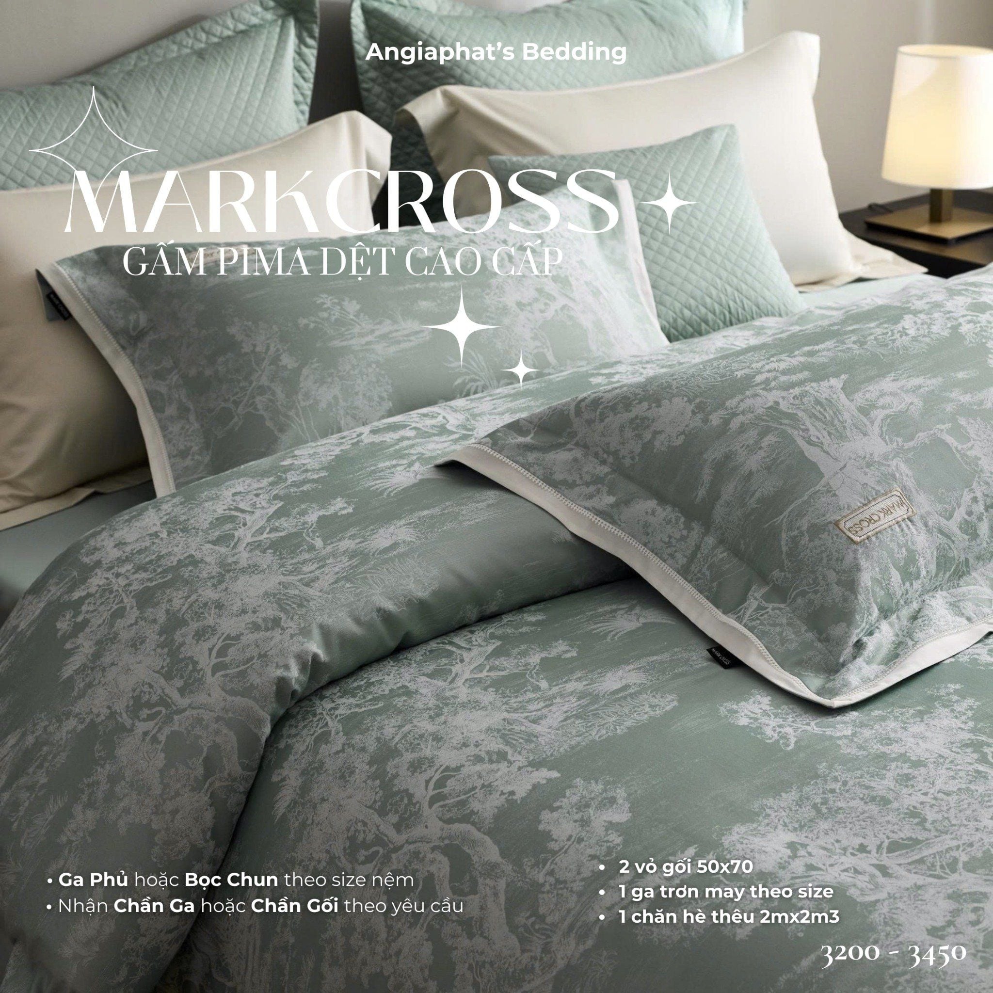  Set Chăn Ga Markcross - Gấm Pima 1 
