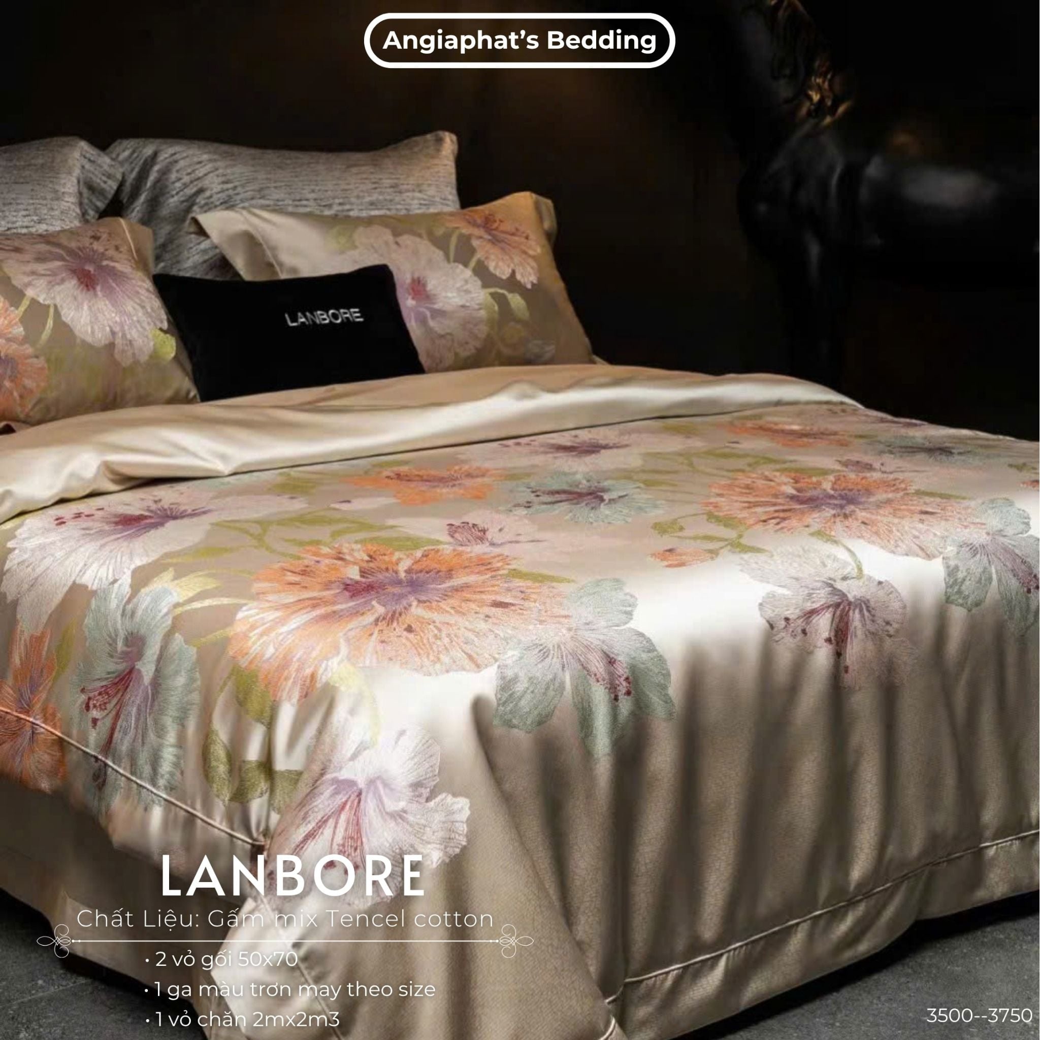  Set Chăn Ga Gấm Tencel - Vương Giả 1 