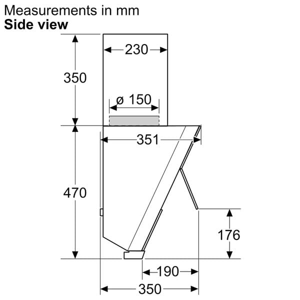 Hút mùi áp tường Bosch DWK98IJ60I Serie 4 900mm