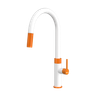 Vòi rửa bát dây rút Konox Lasi Orange