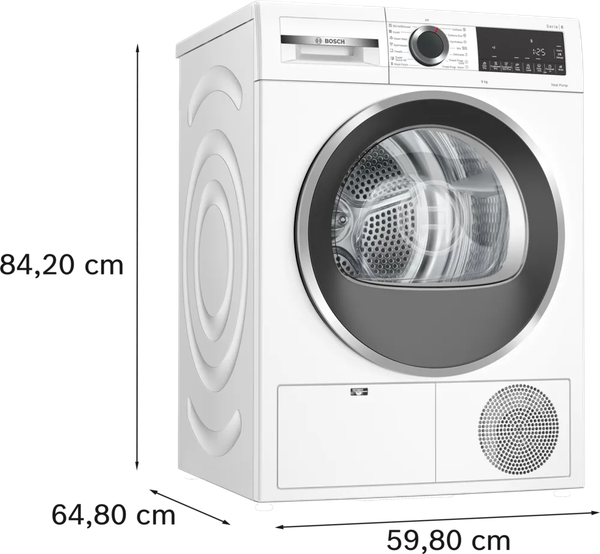 Máy Sấy Quần Áo Bosch WQG24200SG 9KG Serie 6
