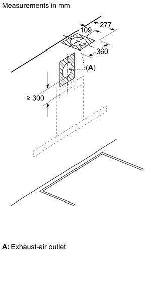 Hút mùi áp tường Bosch DWB98IJ60I Serie 4 ngang 900mm