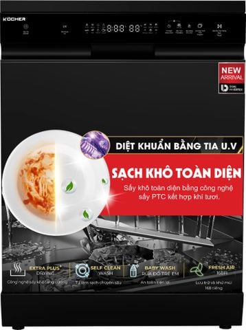 Máy rửa bát độc lập Kocher KDEU-X15B Pro