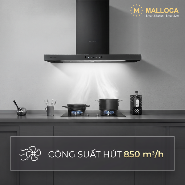 Máy hút mùi áp tường Malloca SLIM MH7035TS