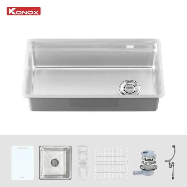 Chậu âm 1 hố Konox Tari Smart 780