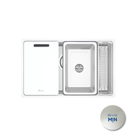 Chậu rửa âm Konox  Tari 7648SM + VÒI BẤT KỲ TẶNG BỘ DAO 5 MÓN