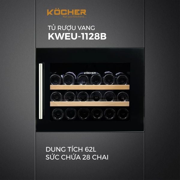 Tủ rượu vang Kocher KWEU-1128B