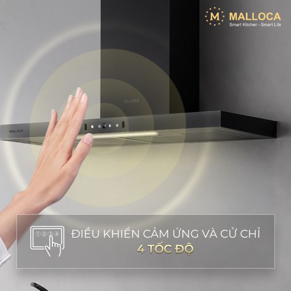 Máy hút mùi áp tường Malloca SLIM MH7035TS