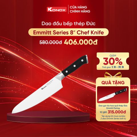 Dao đầu bếp thép Đức Emmitt Series 8″ Chef Knife