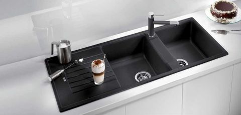 Chậu đá blancozia 8s 565.76.359 màu đen