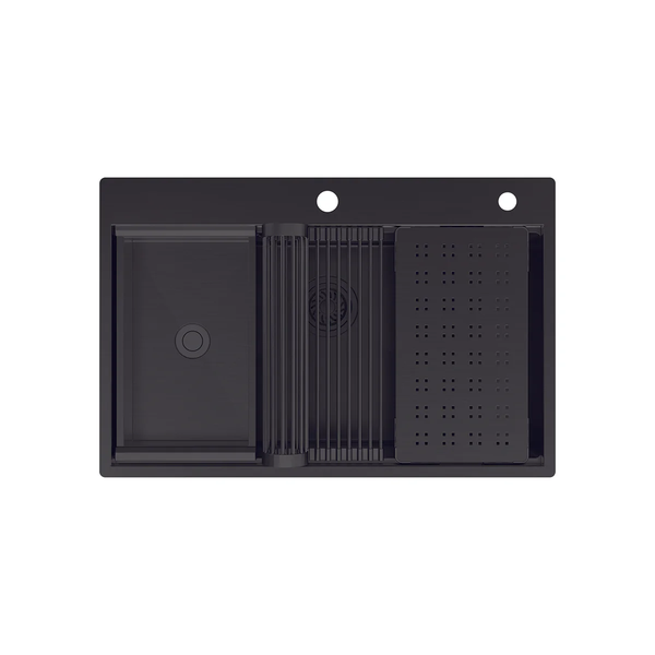 Chậu âm Hafele 567.24.485 ( Màu đen)