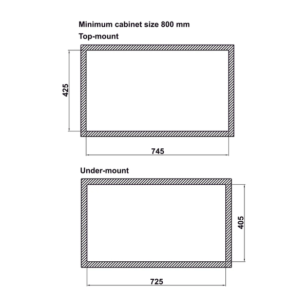 Chậu âm Hafele 567.24.486 Titan