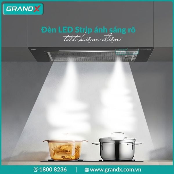 Máy hút mùi âm tủ GrandX GX H70F79G