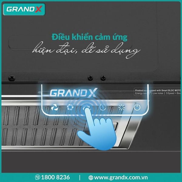 Máy hút mùi âm tủ GrandX GX H70F79G