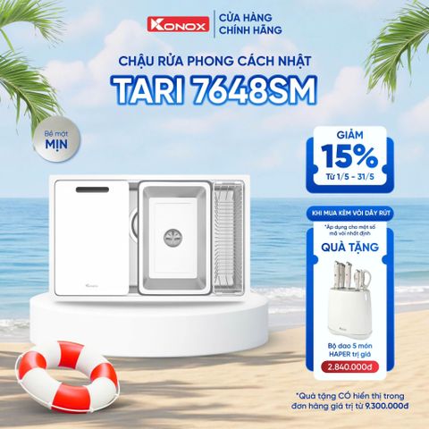 Chậu rửa âm Konox  Tari 7648SM