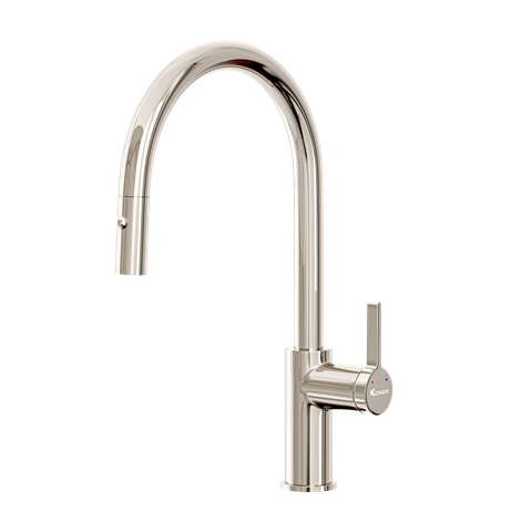 Vòi rửa bát rút dây Konox Alto Nickel