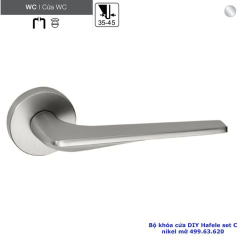 BỘ KHÓA CỬA DIY HAFELE SET C 499.63.620