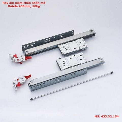 RAY ÂM GIẢM CHẤN NHẤN MỞ HAFELE 50KG 450MM 433.32.154