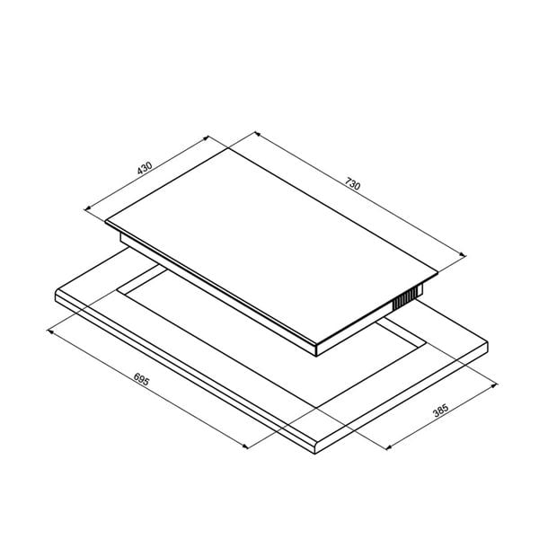 Bếp từ đôi Hafele HC-I73242B 536.61.857