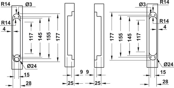 BẢN LỀ ÂM HAFELE 927.03.029