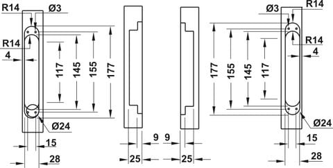 BẢN LỀ ÂM ĐEN HAFELE 927.03.023