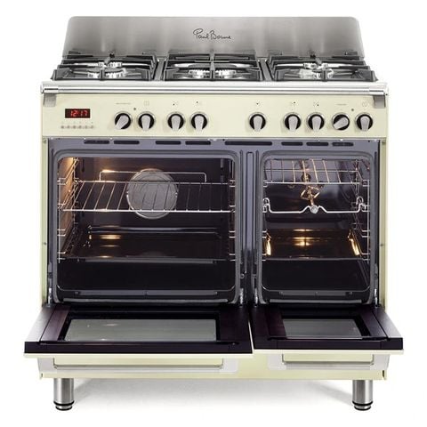 Bếp gas 5 vùng nấu kết hợp 2 lò nướng Rosières RGM95D2C