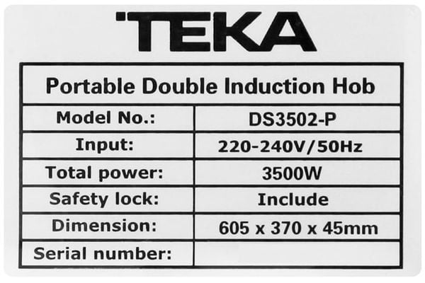 Bếp từ đôi TEKA DS3502-P