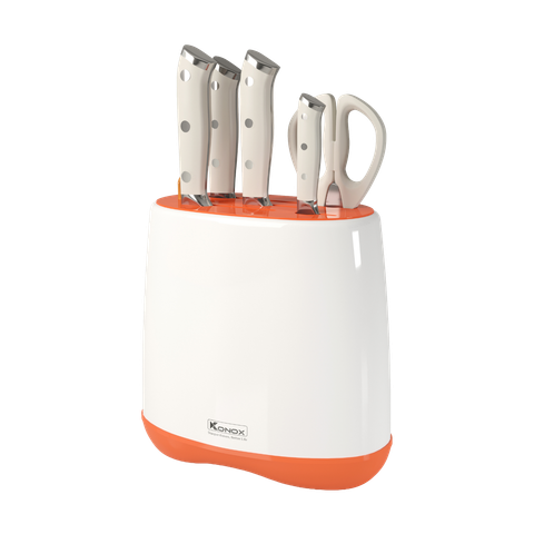 Bộ dao làm bếp 5 món cao cấp Konox Haper Orange
