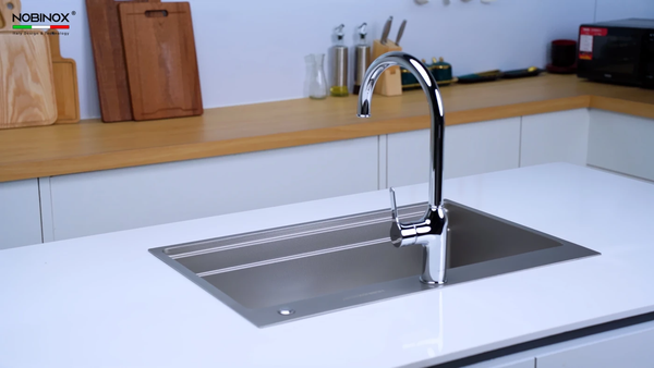 Chậu rửa bát âm NOBINOX LIRA NJ560D