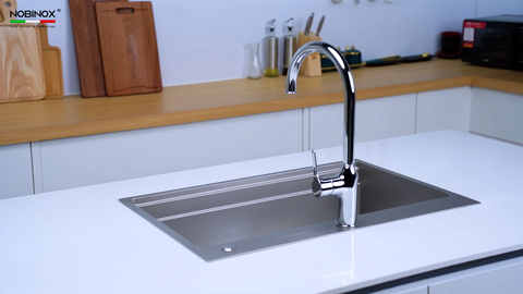 Chậu rửa bát âm NOBINOX LIRA NJ560D