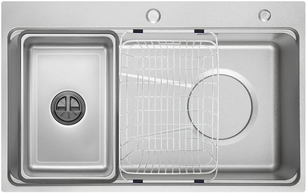 Chậu rửa 1 hố Inox 304 chống xước GrandX GX8050SV Volcano