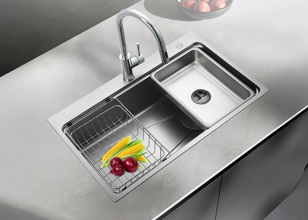 Chậu rửa 1 hố Inox 304 chống xước GrandX GX8050SV Volcano