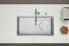 Chậu rửa 1 hố lắp âm Inox 304 chống xước GrandX GX8045LV Volcano