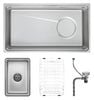 Chậu rửa 1 hố lắp âm Inox 304 chống xước GrandX GX8045LV Volcano