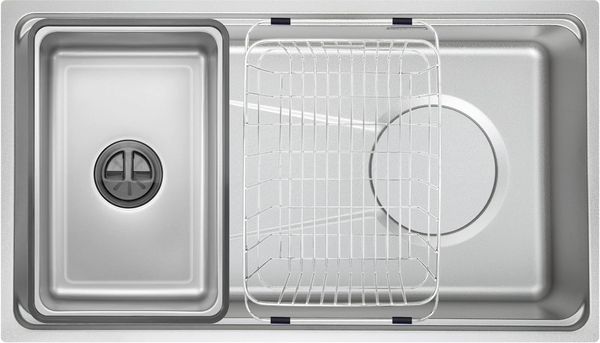 Chậu rửa 1 hố lắp âm Inox 304 chống xước GrandX GX8045LV Volcano